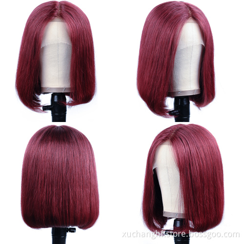 Bob Wigs Human Hair Lace Front, Blonde Bob Highlight Color Lace Front Wig Virgin Human Hair,Kinky Curly Short Bob Wig